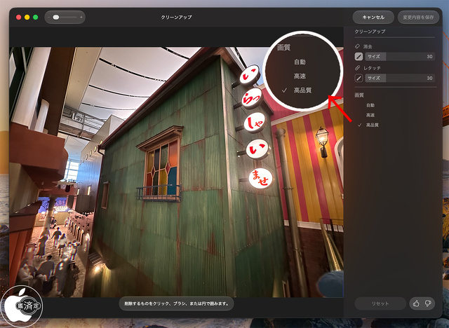 写真 12：クリーンアップ