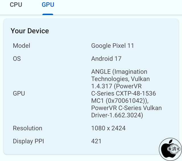 Google Pixel 11のGoogle Tensor G6 GPU 仕様