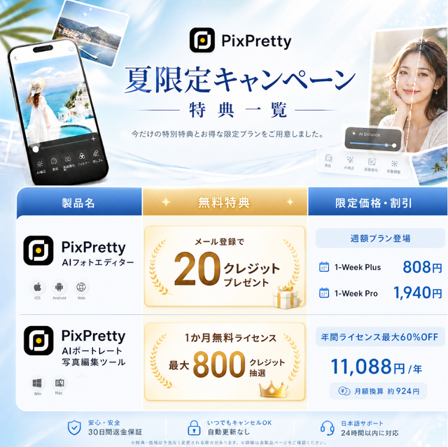 PixPretty 夏限定キャンペーン