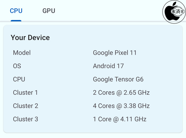 Google Pixel 10のGoogle Tensor G5 CPU 仕様