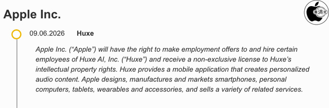 EU：List of Acquisitions：Apple
