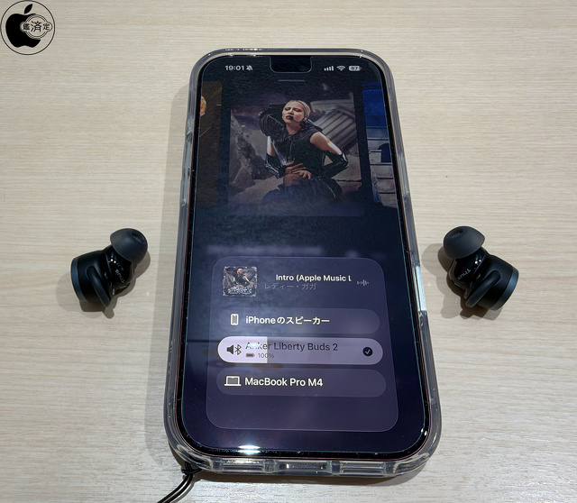 Anker Liberty Buds 2：Apple Music