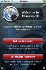1Password for iPhone/iPod touch