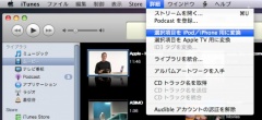 選択項目をiPod/iPhone用に変換