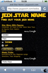 Jedi Star Name