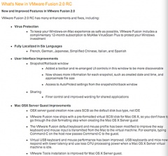 VMware Fusion Version 2.0 RC