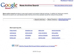 Google News Archive Search