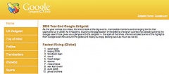2008 Year-End Google Zeitgeist
