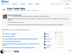 Flickr Twitter Beta