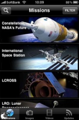 NASA app for iPhone