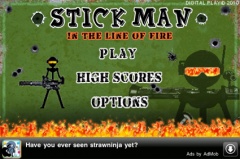 a stickman - in the line of fire