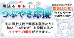 冬の頂上決戦 あなたの“思い”でつぶやき募金＠twitter