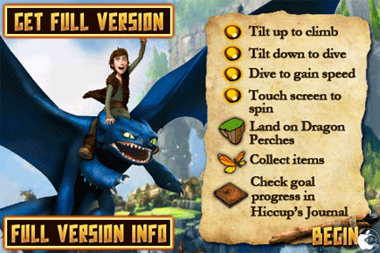 映画「ヒックとドラゴン」のゲームアプリ「How to Train Your Dragon