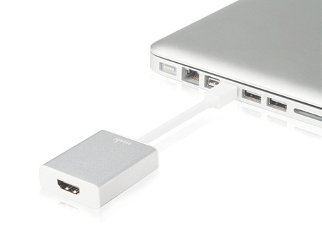 ＭＪソフト、Mini DisplayPortから、映像と音声の両方をHDMI出力出来る