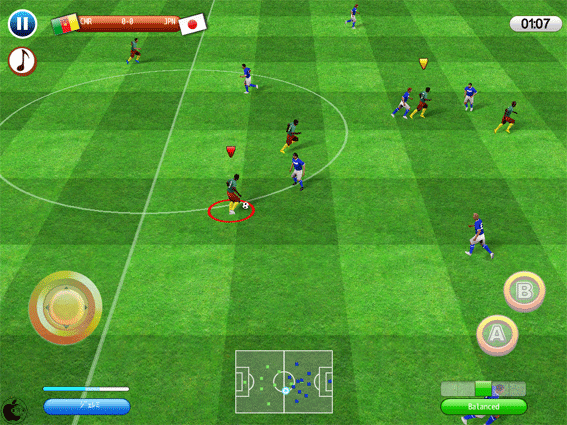 Ipad用サッカーゲームアプリ リアルサッカー10 Hd を試す Ipad App Store Mac Otakara