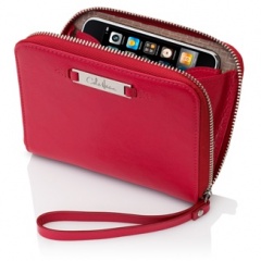 Cole Haan Small Leather Zip Wallet for iPhone