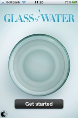 A glass of water