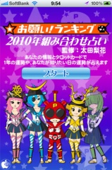 お願い!ランキング 2010年 組み合わせ占い