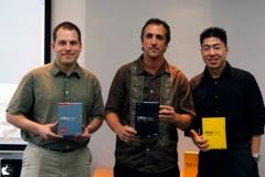 中央がジェフ プライス (Geoff Price) Product Unit Manager (Microsoft MacintoshBusinessUnit)
