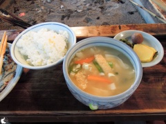 とうきびご飯 山菜だご汁