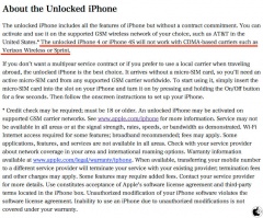 About the Unlocked iPhone