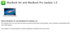 MacBook Air and MacBook Pro Update 1.0